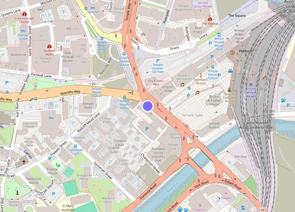 Map: Holiday Inn Express Bristol City Centre by IHG